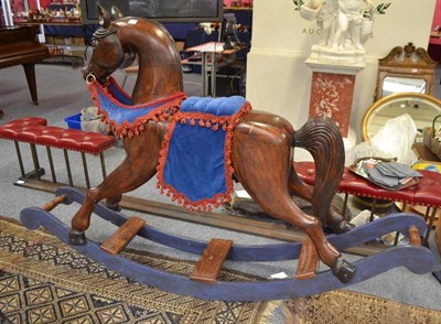 Lot 915 - Rocking horse made by John Stafford