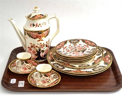 Lot 37 - Royal Crown Derby Imari pattern tea and coffee wares including a coffee pot, pattern no 1336
