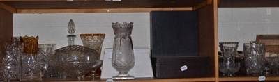 Lot 68 - A boxed Waterford 'Ten Commandments' limited edition glass vase 60/250, Stuart tumblers and cut...
