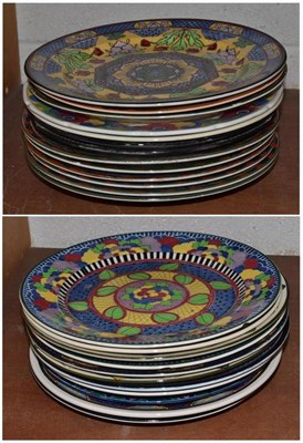 Lot 81 - Twenty four decorative Royal Doulton plates (on two shelves)