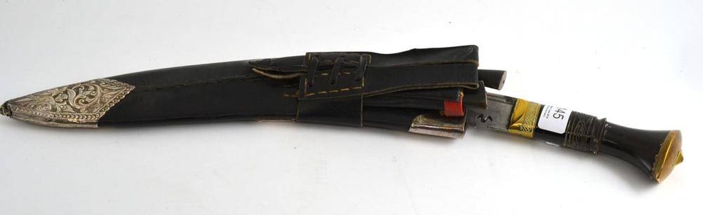 Lot 145 - Kukri and scabbard dated 1970
