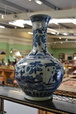 Lot 163 - A Chinese Porcelain Vase, late 19th century, of globular form with trumpet neck, painted in...