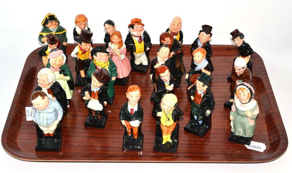 Lot 192 - Twenty four Doulton Dickens miniature figures