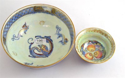 Lot 196 - Wedgwood small lustre bowl and a larger example (restored)