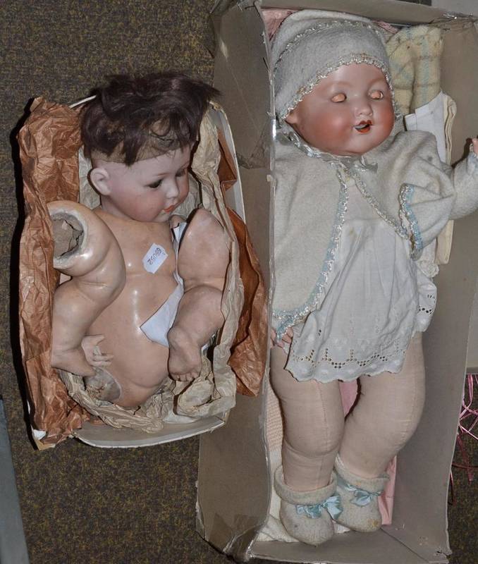 Lot 211 - Armand Marseille doll and another (a.f.) (2)