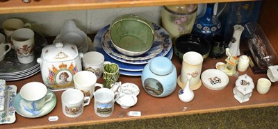 Lot 298 - Crested china, decorative ceramics and a Maling basket