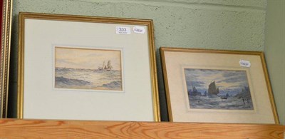 Lot 333 - R Malcolm Lloyd, framed watercolour, Cornwall and another watercolour (2)