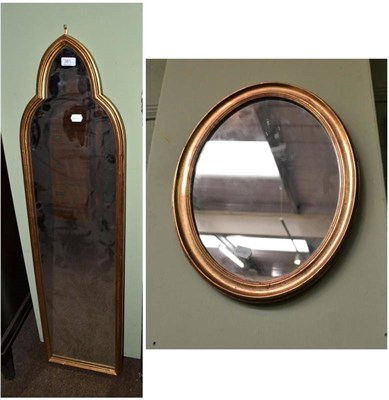 Lot 381 - Two gilt wall mirrors