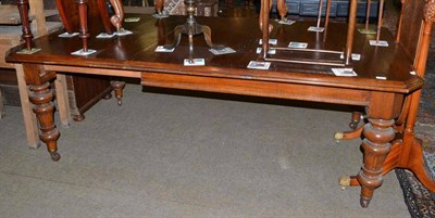 Lot 400 - 19th century oak extending dining table