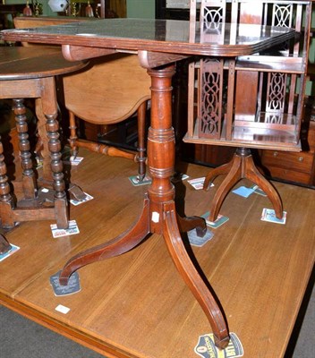 Lot 408 - Victorian mahogany tripod occasional table
