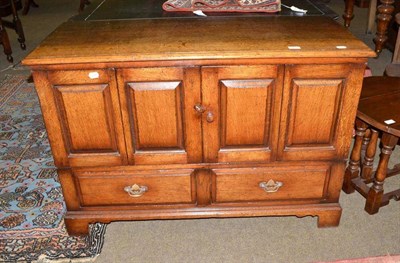Lot 430 - Titchmarsh & Goodwin TV cabinet/sideboard - solid oak and finished in dark oak colour