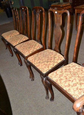 Lot 462 - Set of three dining chairs and a pair of dining chairs