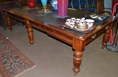 Lot 509 - Late Victorian walnut library table