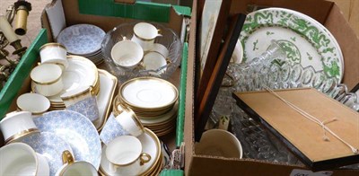 Lot 601 - Quantity of china, glassware and household items including plated wares, metal wares, lacrosse...