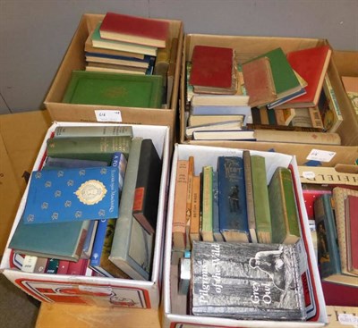 Lot 616 - Ten boxes of assorted books, including volumes of fiction, children's books, etc