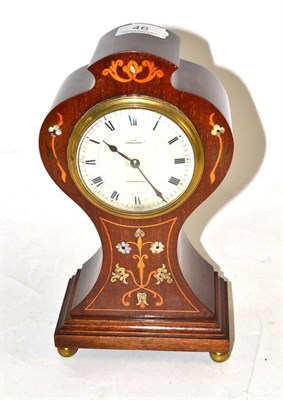 Lot 46 - Edwardian mahogany mantel clock