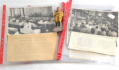 Lot 49 - Photographs of Japanese surrender (? Burma Railway) with figure of a Japanese soldier