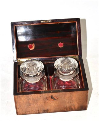 Lot 65 - A 19th century French (?) double scent bottle caddy