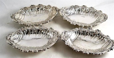 Lot 78 - Set of four silver dishes