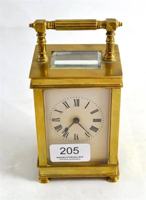 Lot 205 - French carriage clock