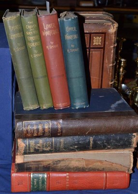 Lot 228 - Eight hard bound volumes by Harry Speight: Nidderdale and the Garden of Nidd, Romantic...
