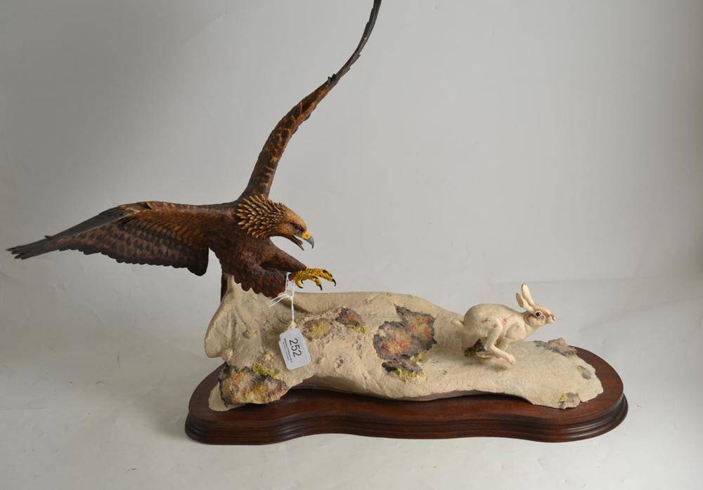 Lot 252 - Border Fine Arts eagle and hare 'A Lucky Escape' 437/950 (wing tip damaged)