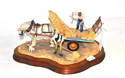 Lot 254 - Border Fine Arts 'The Haywain', model No JH73 by Anne Wall, 767/1500, on wood base