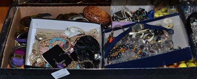 Lot 269 - Two boxes of costume jewellery