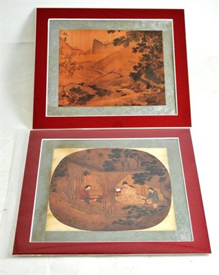 Lot 270 - Two Chinese silk prints