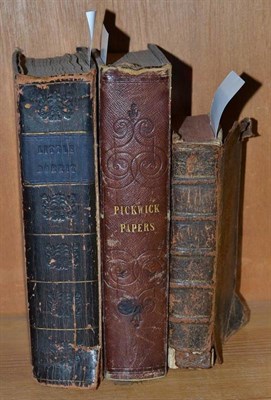 Lot 274 - Dickens (Charles), The Posthumous Papers of the Pickwick Club, 1837, with two others (3)
