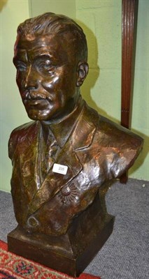 Lot 235 - Pierre-Luc Feitu (French 1868-1936): A Bronze Bust of a Gentleman, Cire Perdue, cast by Susse...