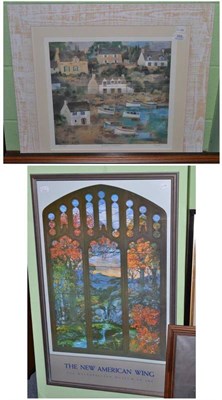 Lot 355 - * Taylor, Breton Harbour, signed and numbered, print together with a framed poster for the...