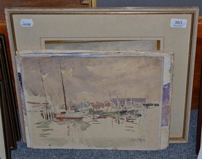 Lot 363 - Robert Rule (1892-1964) a set of twelve watercolours, together with Christmas cards from the artist