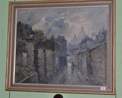 Lot 369 - Maleren Mogens Vantore (Danish), Paris street scene, signed oil on canvas