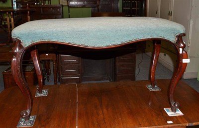 Lot 413 - A Victorian mahogany stool