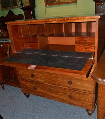 Lot 425 - A mahogany secretaire chest
