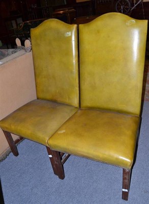 Lot 448 - Pair of leather side chairs