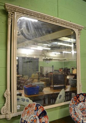 Lot 488 - Victorian overmantel mirror