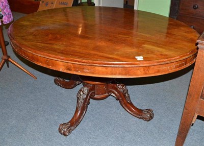 Lot 494 - Victorian mahogany breakfast table