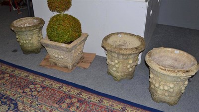 Lot 624 - Set of three planters and another (4)