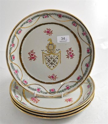 Lot 34 - Four Chinese plates