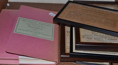 Lot 103 - Four early Halifax theatre bills (framed and glazed) with a folder of theatre ephemera