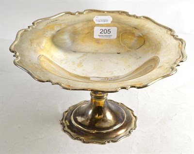 Lot 205 - A silver pedestal comport, Sheffield 1956