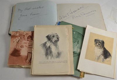 Lot 316 - Autograph book and collection of book illustrations