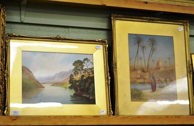 Lot 361 - Roland Stead, a pair of lakeland scenes, one of Haweswater, and on of Loch Lomand, watercolour,...