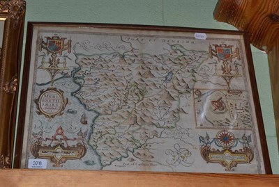 Lot 378 - Speede (John) Merionethshire, Described 1610 (1674), hand-coloured map, framed and glazed, with...