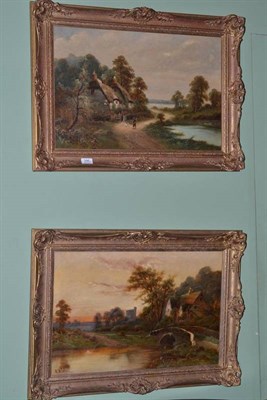 Lot 396 - Walter Wallor Caffyn (1845-1898) 'Near Newton Abbott, Devon', and another, each signed, oil on...