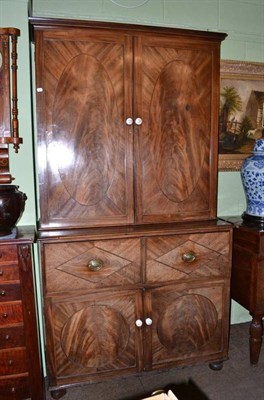 Lot 411 - Georgian secretaire bookcase