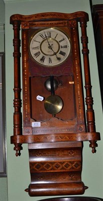 Lot 413 - Victorian drop dial wall clock