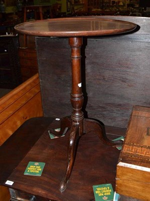 Lot 443 - A George III tripod table